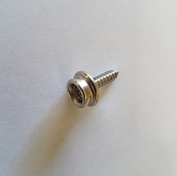 Classtique Upholstery Snap Male Stud Wood Screw Base Hardware